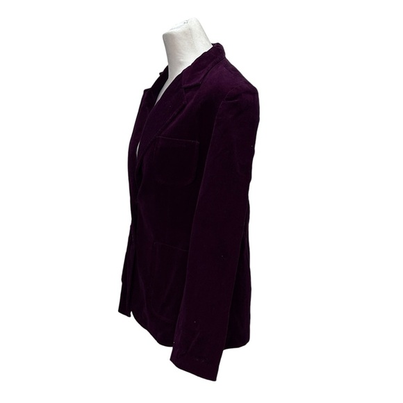 Barclay Square Burgundy Color Corduroy Blazer Size 8 - Picture 5 of 7